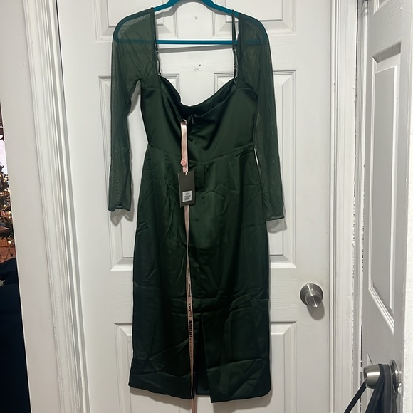 House of CB Ellica Emerald Green Midi Dress - Picture 10 of 11